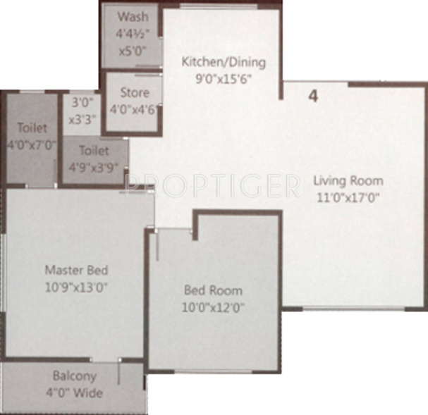 Shree Gajanand Stylome Heights (2BHK+2T (1,300 sq ft) 1300 sq ft)