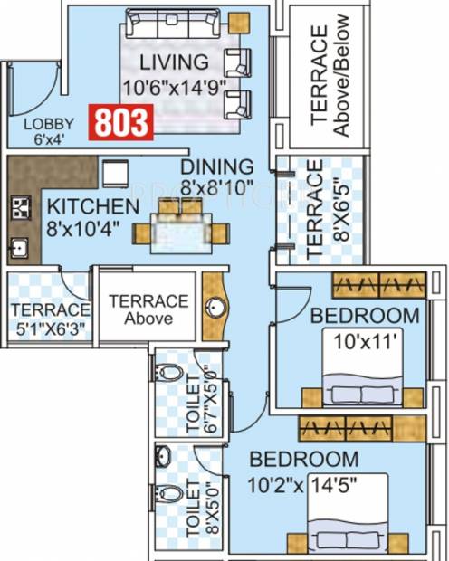 Kumar Surabhi (2BHK+2T (1,000 sq ft) 1000 sq ft)