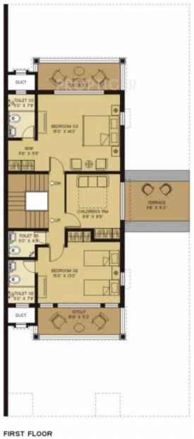 Sun Hillarys (5BHK+5T (5,300 sq ft) + Servant Room 5300 sq ft)