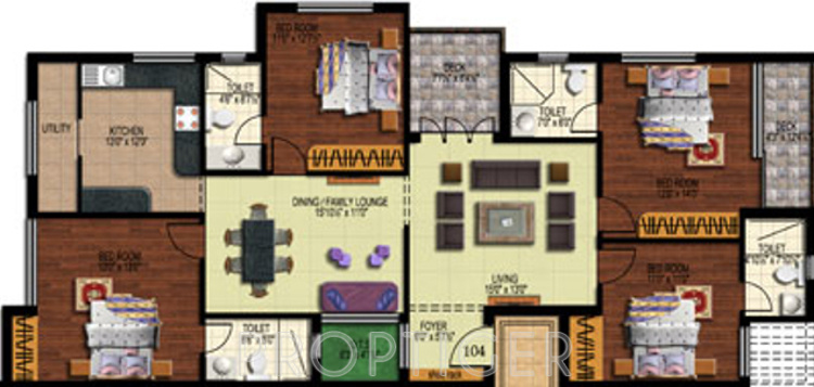 Vijay Mystiq (4BHK+4T (2,100 sq ft) 2100 sq ft)
