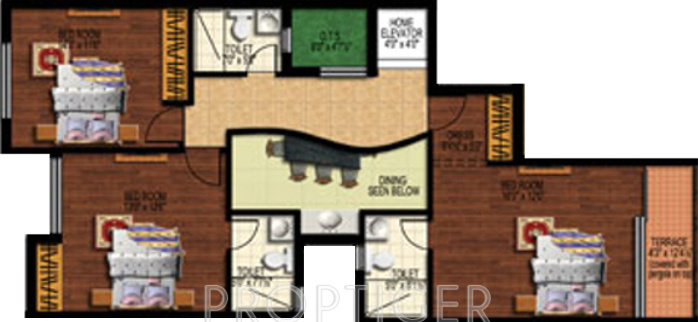 Vijay Mystiq (4BHK+4T (2,660 sq ft) + Pooja Room 2660 sq ft)