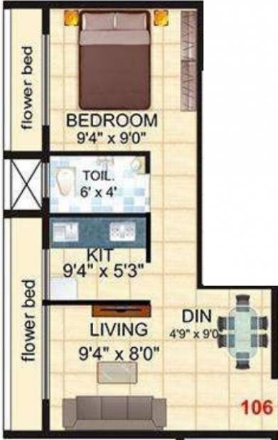 Sambhav Deep Shivam (1BHK+1T (615 sq ft) 615 sq ft)
