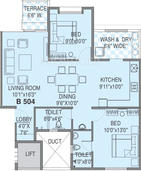 Ravindra Shree Ravi Enclave (2BHK+2T (1,449 sq ft) 1449 sq ft)