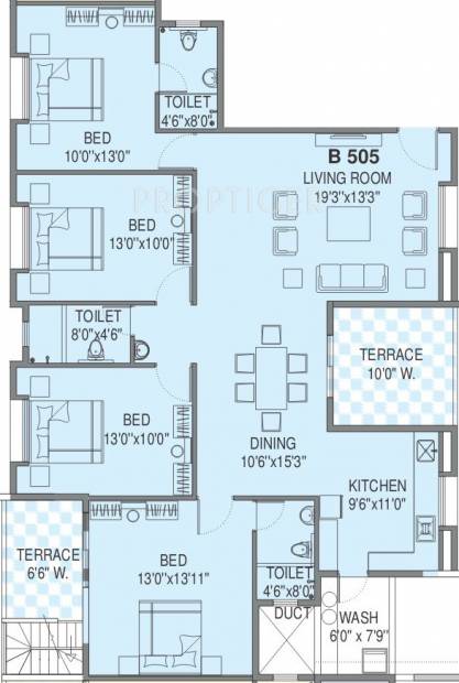 Ravindra Shree Ravi Enclave (4BHK+4T (2,072 sq ft) 2072 sq ft)