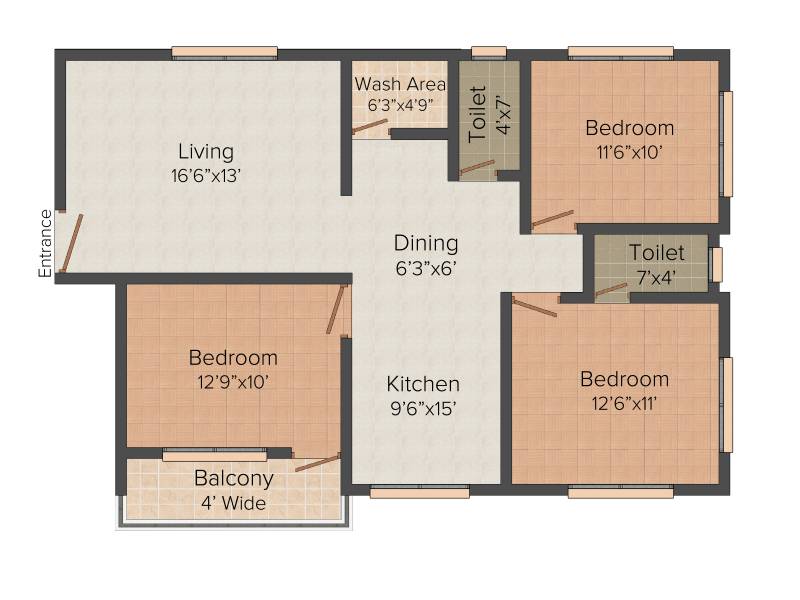 Rajashree Shobhivant Memories (3BHK+2T (1,218 sq ft) 1218 sq ft)