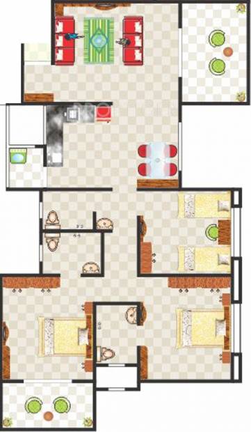 SSD Sai Dreams (3BHK+3T (1,351 sq ft) 1351 sq ft)