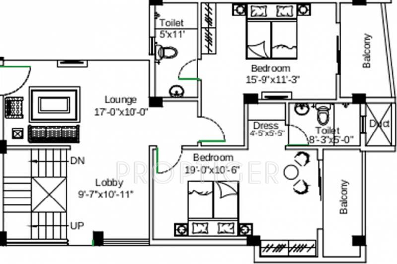  Neon (4BHK+4T (3,184 sq ft) 3184 sq ft)