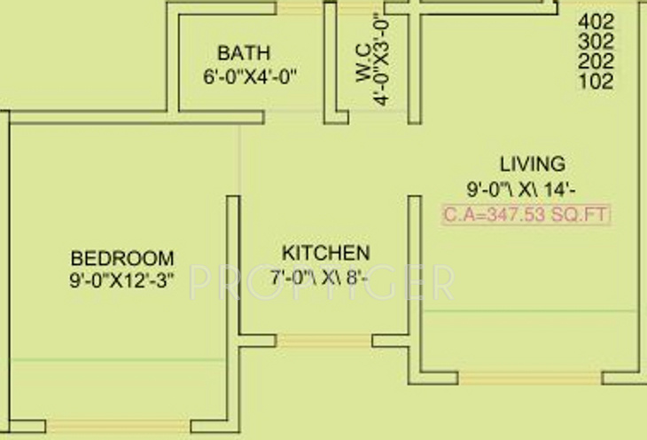 Sai River Palace (1BHK+1T (590 sq ft) 590 sq ft)
