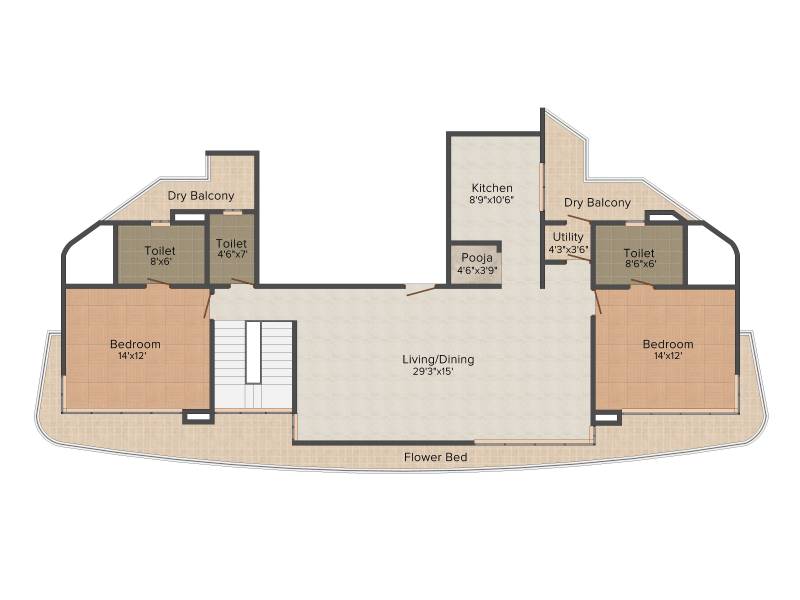Spark Developers Desai Residency 3BHK+4T (3,305 sq ft)