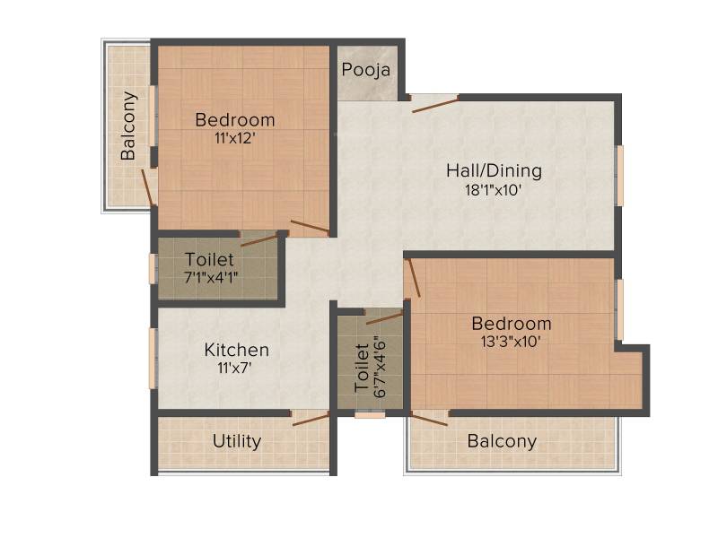 Sree Guru Kamadhenu (2BHK+2T (1,133 sq ft) 1133 sq ft)