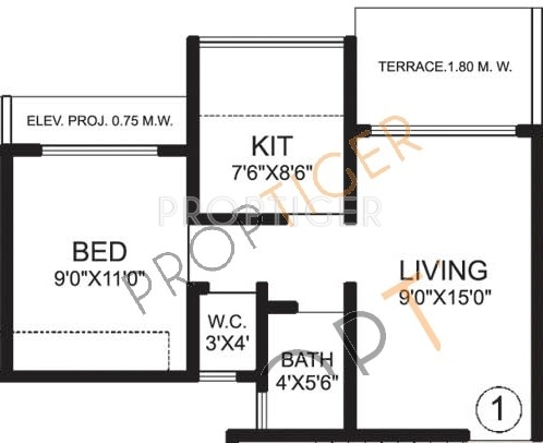 Shankheshwar Pearls (1BHK+1T (643 sq ft) 643 sq ft)
