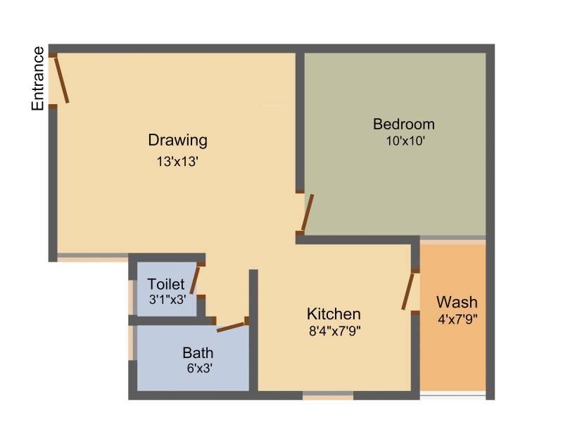 Sahjanand Devkrupa Flora (1BHK+1T (700 sq ft) 700 sq ft)