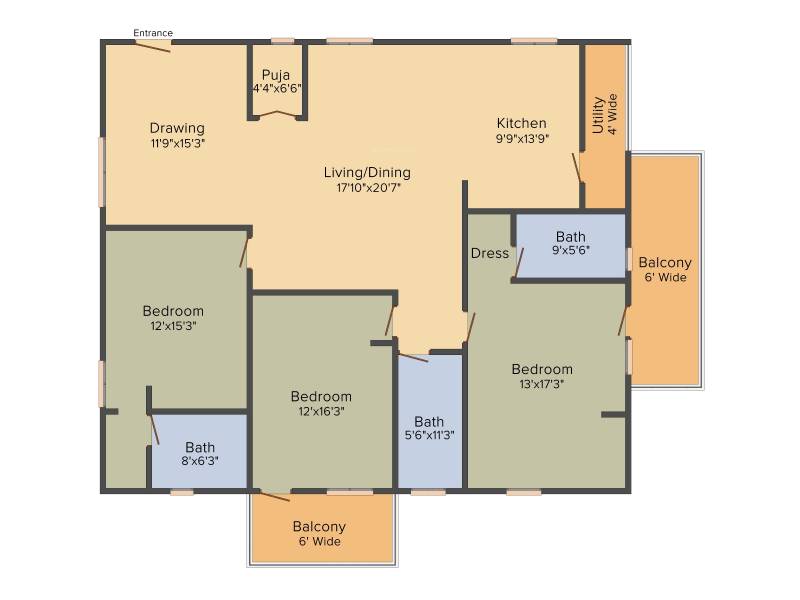 BSR Atria 10 (3BHK+3T (2,360 sq ft) 2360 sq ft)