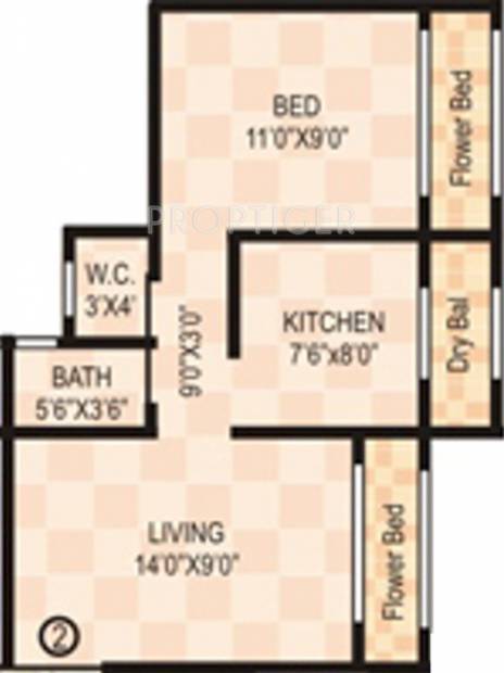 Ajay Raj Complex (1BHK+1T (550 sq ft) 550 sq ft)