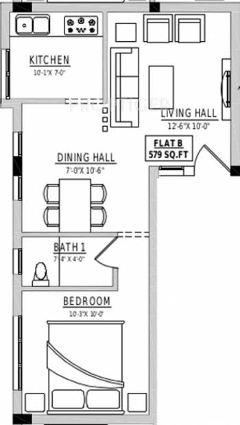 Rahul Agasthiya (1BHK+1T (579 sq ft) 579 sq ft)