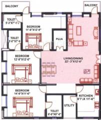 Arjun ARK Towers (3BHK+3T (1,780 sq ft) Pooja Room 1780 sq ft) Arjun ARK Towers (3BHK+3T (1,780 sq ft) Pooja Room 1780 sq ft)
