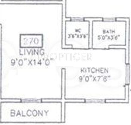 Royal Guru Krupa Complex (1BHK+1T (270 sq ft) 270 sq ft)