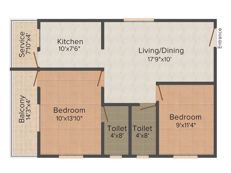 Jayam Sukra Chakra (2BHK+2T (954 sq ft) 954 sq ft)