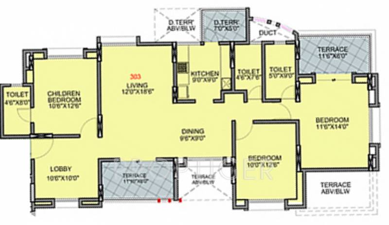 BramhaCorp Exuberance (3BHK+3T (1,713 sq ft) 1713 sq ft)
