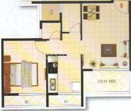 Aashish Shrushti Residency (1BHK+1T (650 sq ft) 650 sq ft)