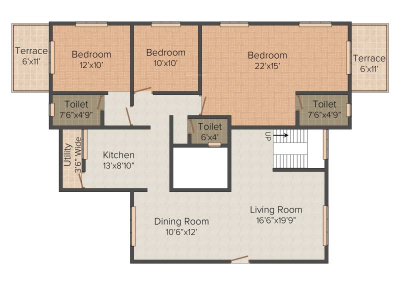 Keystone Crystal (3BHK+3T (2,125 sq ft) 2125 sq ft)