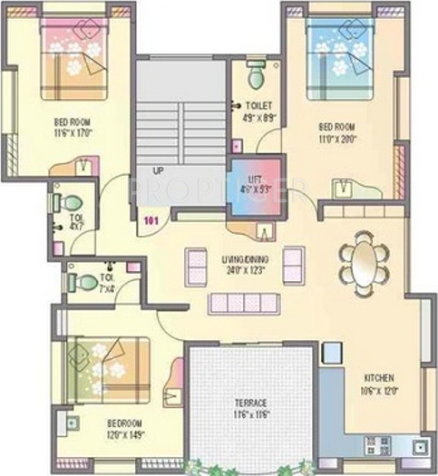 Acumen Utkarsha (3BHK+3T (1,510 sq ft) 1510 sq ft)