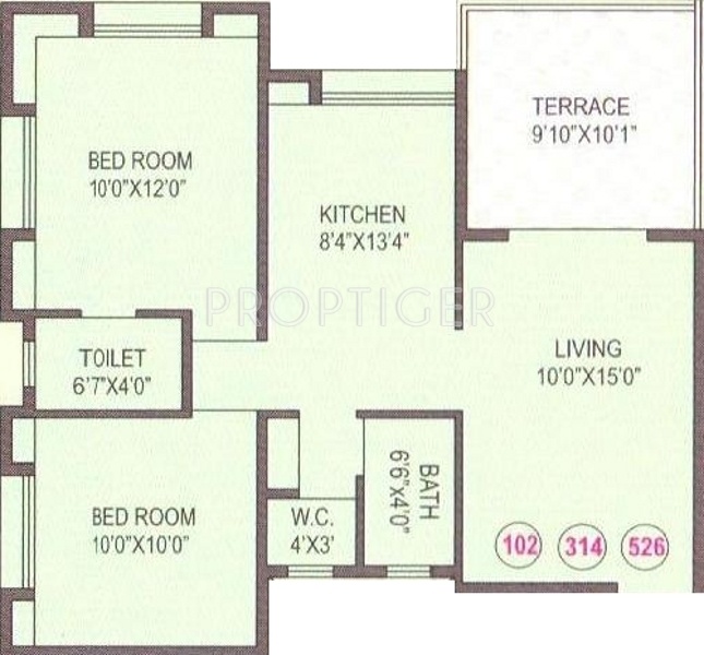 Anshul Shree Hans Garden (2BHK+2T (1,010 sq ft) 1010 sq ft)