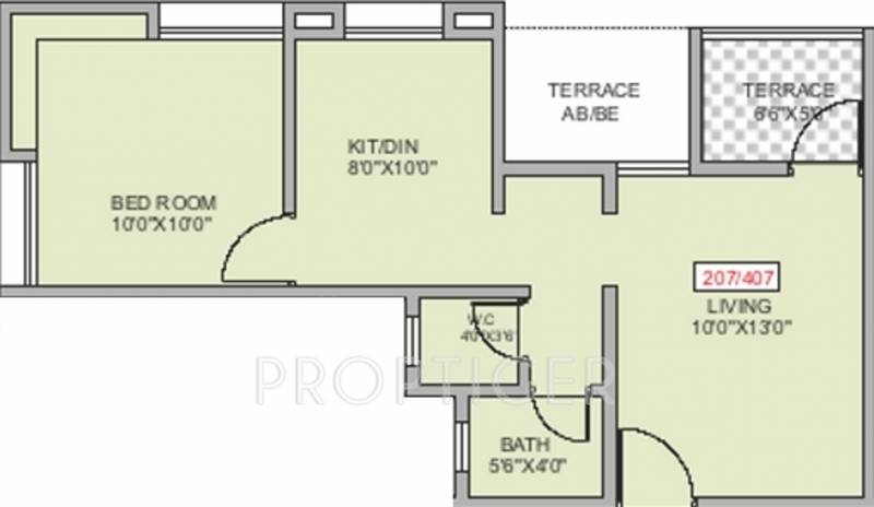 WS Srushti Orbit (1BHK+1T (540 sq ft) 540 sq ft)