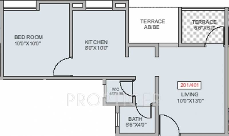 WS Srushti Orbit (1BHK+1T (550 sq ft) 550 sq ft)