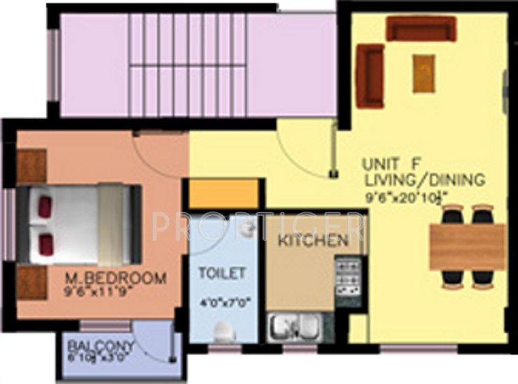 MACC Suraj (1BHK+1T (666 sq ft) 666 sq ft)
