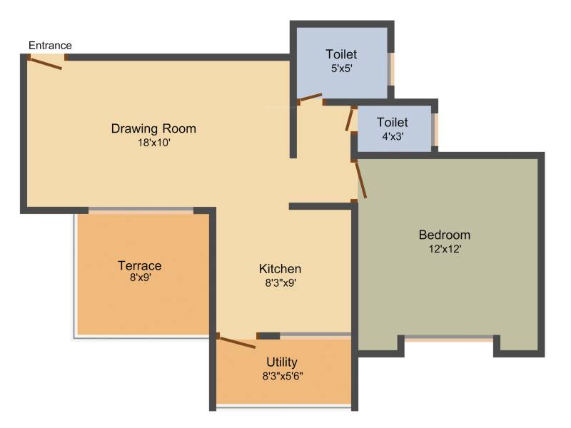 Radhika Vihar (1BHK+1T (602 sq ft) 602 sq ft)
