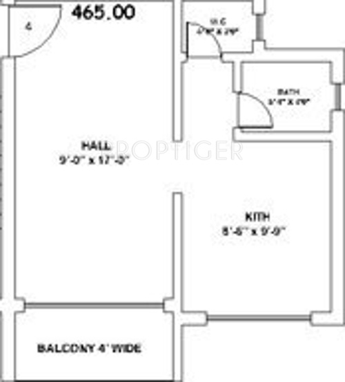 Sunraj Siddheshwar Park (1BHK+1T (465 sq ft) 465 sq ft)