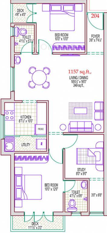 Lakshmi Keelkattalai A And B (2BHK+2T (1,157 sq ft) Study Room 1157 sq ft) Lakshmi Keelkattalai A And B (2BHK+2T (1,157 sq ft) Study Room 1157 sq ft)