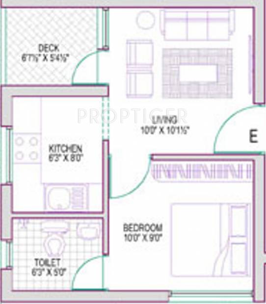 Lakshmi Alamelumangapuram (1BHK+1T (454 sq ft) 454 sq ft)