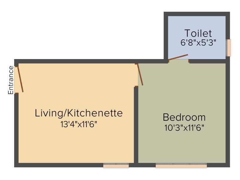 Kolte Patil Mirabilis (1BHK+1T (436 sq ft) 436 sq ft)