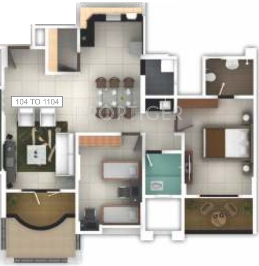 Pethkar Samrajya (2BHK+2T (1,187 sq ft) 1187 sq ft)