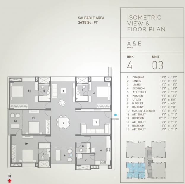 Pacifica Hillcrest (4BHK+5T (2,635 sq ft) 2635 sq ft)