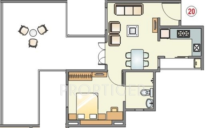 Paranjape Athashri (1BHK+1T (805 sq ft) 805 sq ft)