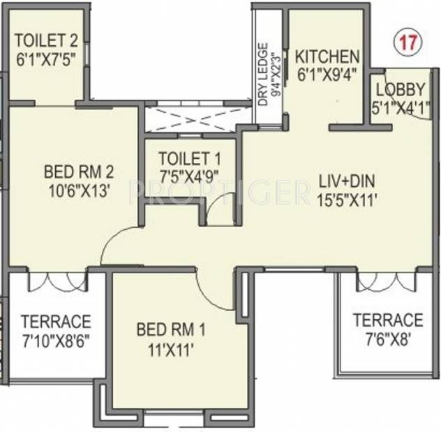 Paranjape Athashri (2BHK+2T (785 sq ft) 785 sq ft)