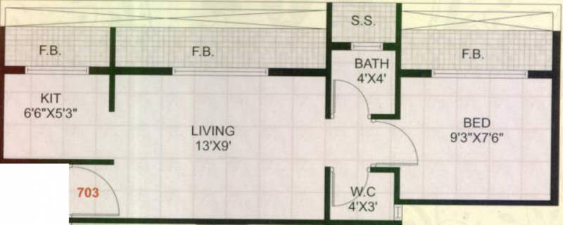 Sitaram Kutir (1BHK+1T (655 sq ft) 655 sq ft)