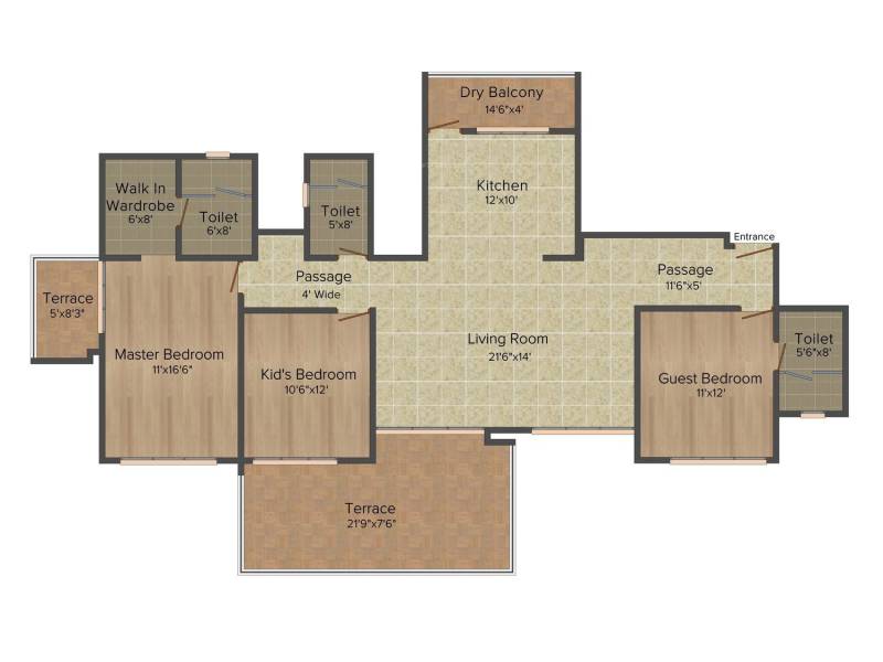 Kolte Patil 24K Jazz Glitterati 2 (3BHK+3T (1,988 sq ft) 1988 sq ft)