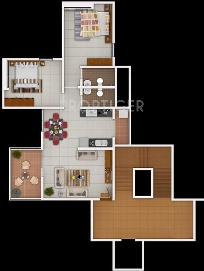 Shiv Shiv The Laurels (2BHK+2T (978 sq ft) 978 sq ft)