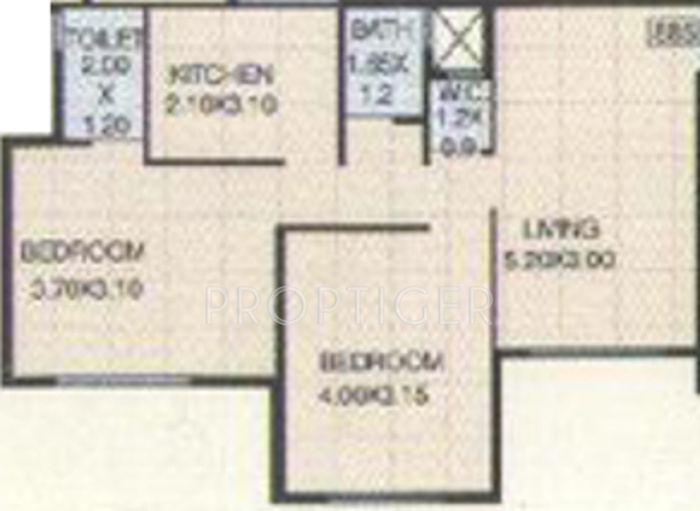 Nimbeshwar Mahadev Group Parvati (2BHK+2T (868 sq ft) 868 sq ft)