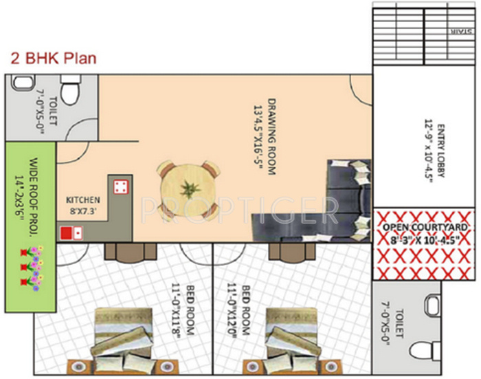 Sudarshan Anmol Dream Valley (2BHK+2T (855 sq ft) 855 sq ft)