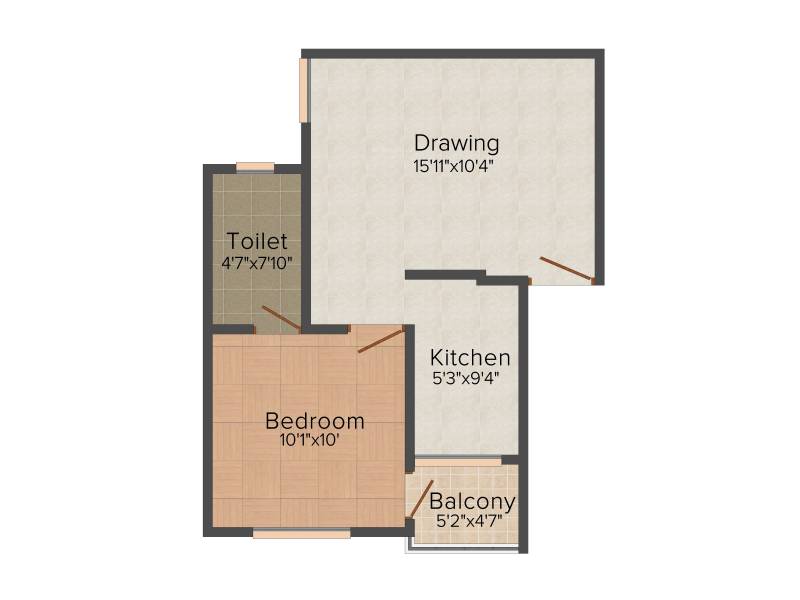 KCC Engineers Enclave (1BHK+1T (550 sq ft) 550 sq ft)