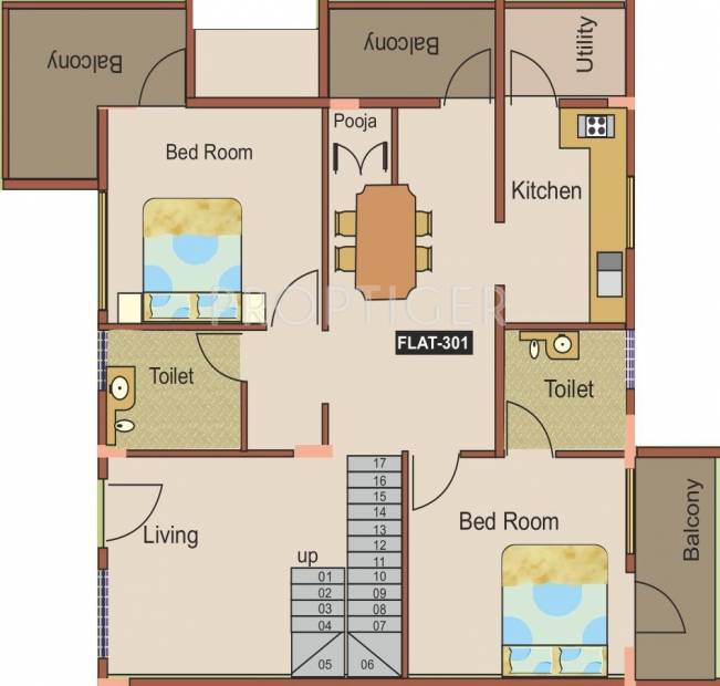 Manasa Subhindra (3BHK+3T (1,565 sq ft) 1565 sq ft)