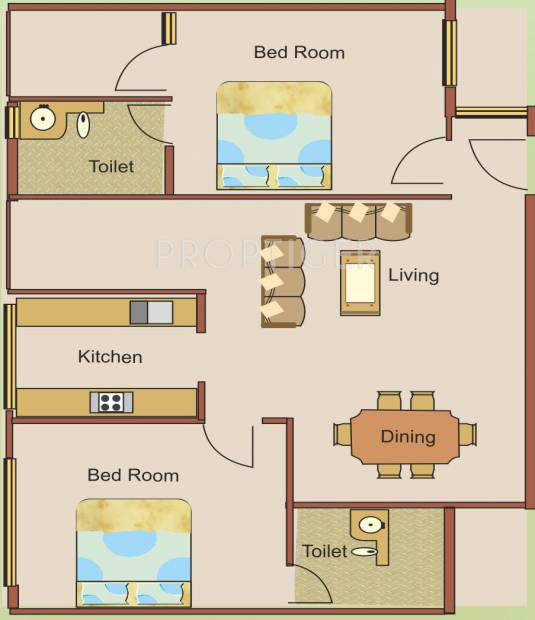 Manasa Anantha Leela (2BHK+2T (1,310 sq ft) 1310 sq ft)