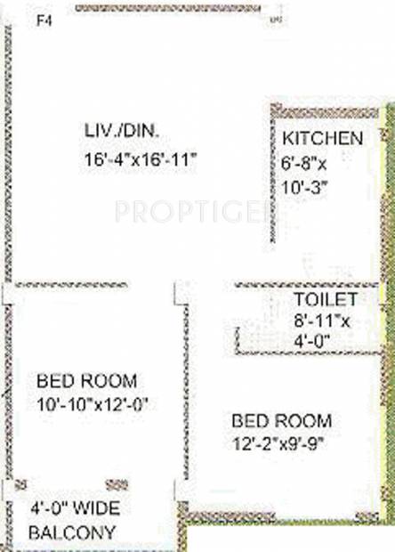 Cosmic Enclave (2BHK+1T (685 sq ft) 685 sq ft)