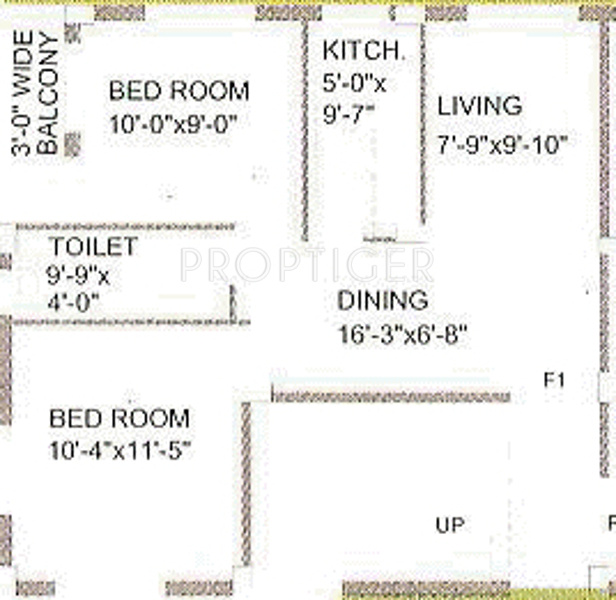 Cosmic Enclave (2BHK+1T (936 sq ft) 936 sq ft)