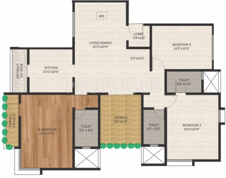 Pandit Vasantleela (3BHK+3T (1,720 sq ft) 1720 sq ft)